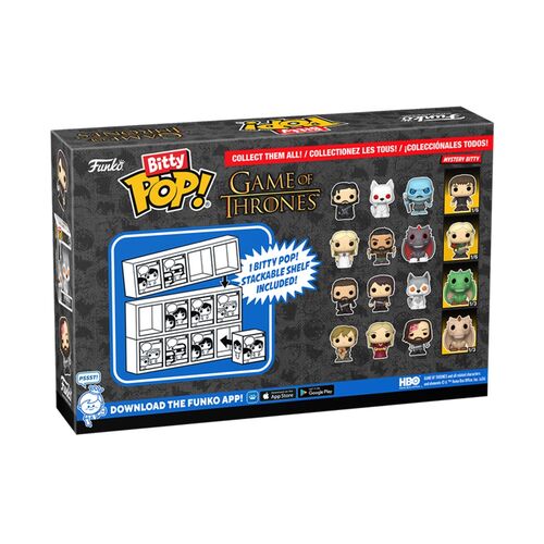 FUNKO BITTY POP! JUEGO DE TRONOS - DAENERYS (NOVIA), KHAL DROGO, DROGON Y ¿?