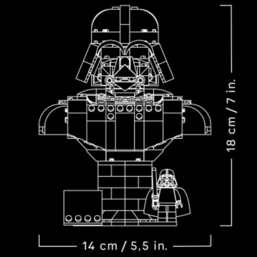 LEGO STAR WARS - BUSTO DE DARTH VADER