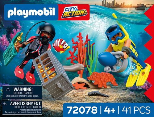 PLAYMOBIL - POLICÍA BUZO CON TESORO
