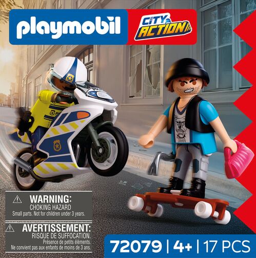 PLAYMOBIL - PERSECUCIÓN EN MOTO