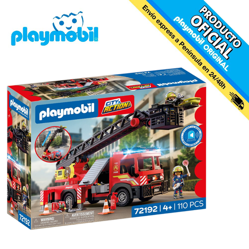 PLAYMOBIL - CAMIÓN DE BOMBEROS CON ESCALERA