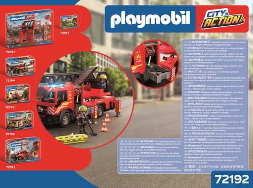 PLAYMOBIL - CAMIÓN DE BOMBEROS CON ESCALERA