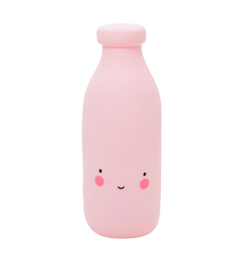 MINI LÁMPARA BOTELLA A LITTLE LOVELY COMPANY - ROSA 18 CM