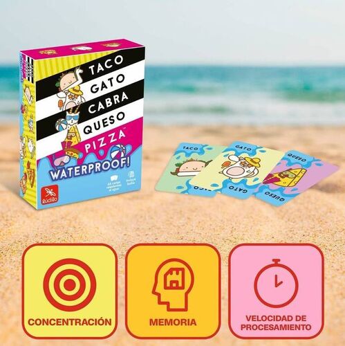 JUEGO TACO, GATO, CABRA, QUESO, PIZZA WATERPROOF