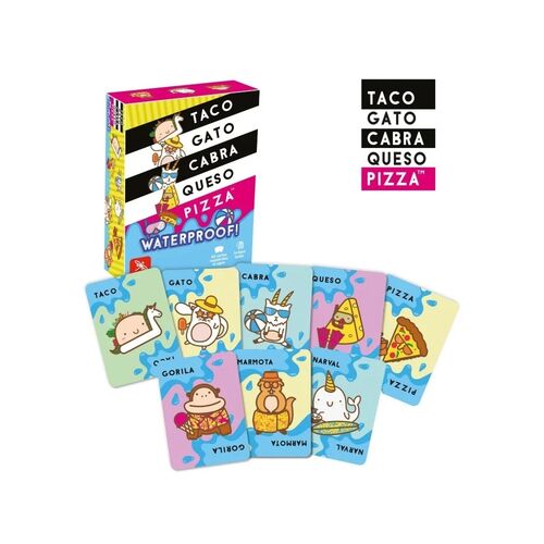 JUEGO TACO, GATO, CABRA, QUESO, PIZZA WATERPROOF