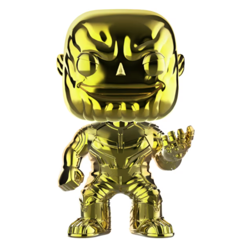 FUNKO POP! MARVEL VENGADORES: INFINITY WAR - THANOS (CROMADO DORADO) EXCLUSIVO