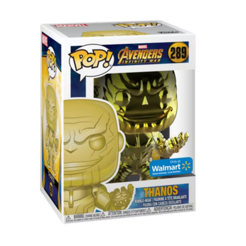 FUNKO POP! MARVEL VENGADORES: INFINITY WAR - THANOS (CROMADO DORADO) EXCLUSIVO