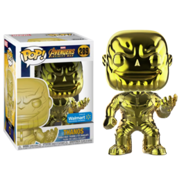 FUNKO POP! MARVEL VENGADORES: INFINITY WAR - THANOS (CROMADO DORADO) EXCLUSIVO