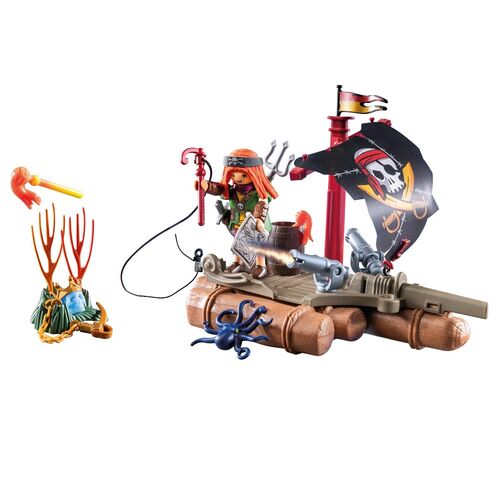 PLAYMOBIL - BOTE PIRATA CON TESORO
