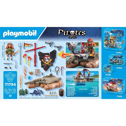 PLAYMOBIL - BOTE PIRATA CON TESORO