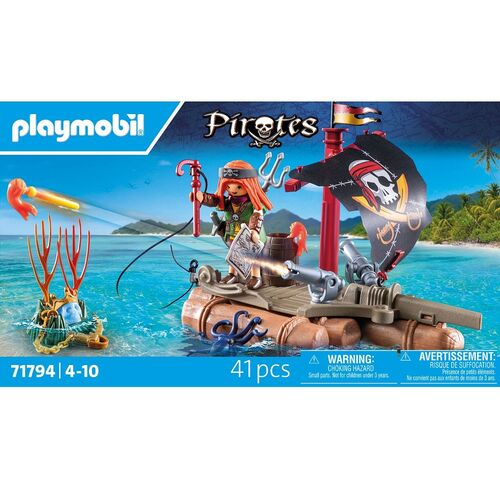 PLAYMOBIL - BOTE PIRATA CON TESORO