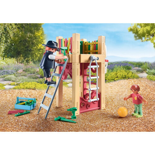 PLAYMOBIL - CARPINTERA CON TORRE DE JUEGOS