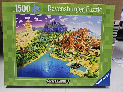 RAVENSBURGER PUZLE MUNDO DE MINECRAFT 1500 PIEZAS