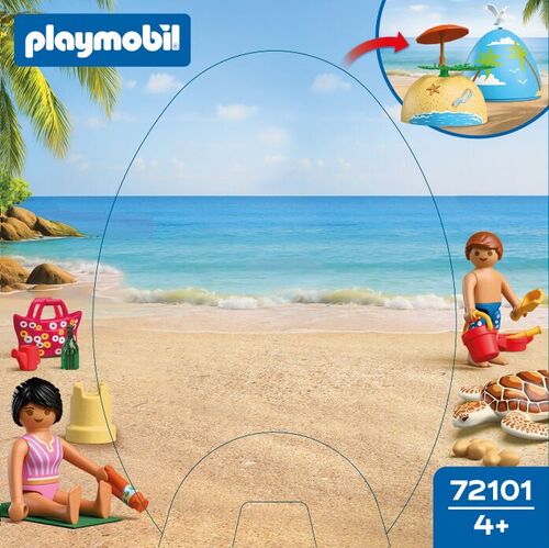 PLAYMOBIL - PLAY EGG: VACACIONES EN LA PLAYA