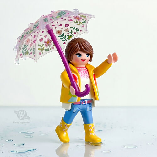 PLAYMOBIL SOBRES SORPRESA SERIE 29 NIÑAS - CHICA CON PARAGUAS