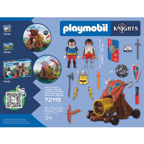 PLAYMOBIL - CAÑÓN DE FUEGO DE CABALLEROS LEÓN