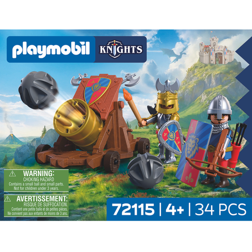 PLAYMOBIL - CAÑÓN DE FUEGO DE CABALLEROS LEÓN