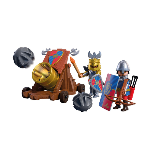 PLAYMOBIL - CAÑÓN DE FUEGO DE CABALLEROS LEÓN