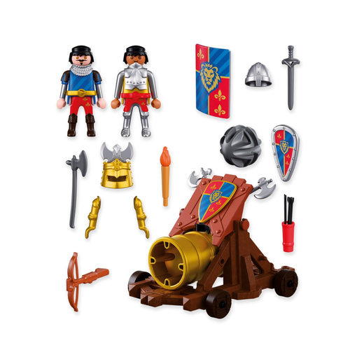 PLAYMOBIL - CAÑÓN DE FUEGO DE CABALLEROS LEÓN