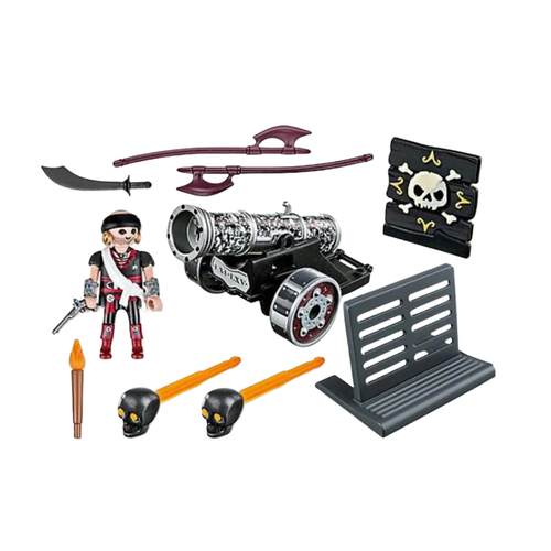 PLAYMOBIL - CAÑÓN NEGRO CON PIRATA