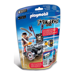 PLAYMOBIL - CAÑÓN NEGRO CON PIRATA