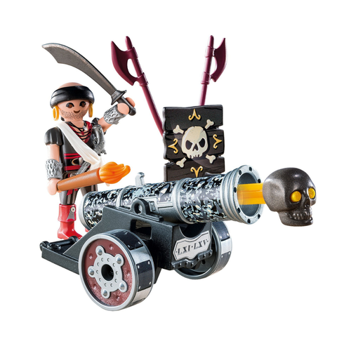 PLAYMOBIL - CAÑÓN NEGRO CON PIRATA