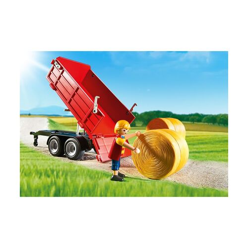 PLAYMOBIL - GRAN TRACTOR CON REMOLQUE