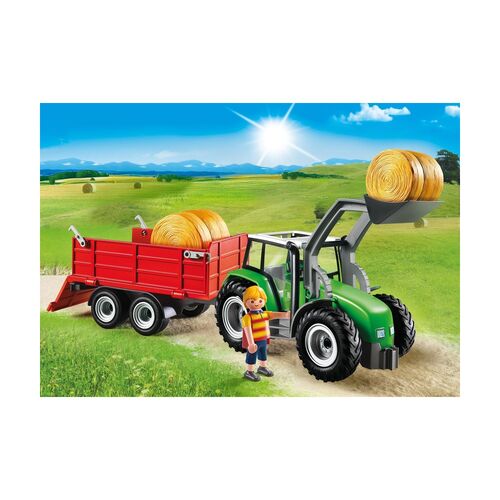 PLAYMOBIL - GRAN TRACTOR CON REMOLQUE