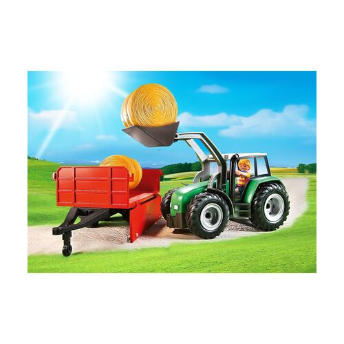 PLAYMOBIL - GRAN TRACTOR CON REMOLQUE