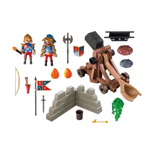 PLAYMOBIL - CATAPULTA DE ATAQUE DE LOS CABALLEROS DEL LEÓN