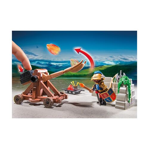 PLAYMOBIL - CATAPULTA DE ATAQUE DE LOS CABALLEROS DEL LEÓN