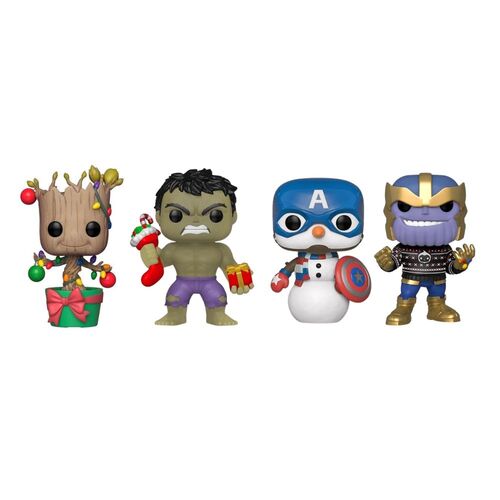 FUNKO POP! MARVEL - 4-PACK HOLIDAY EXCLUSIVO