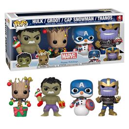 FUNKO POP! MARVEL - 4-PACK HOLIDAY EXCLUSIVO