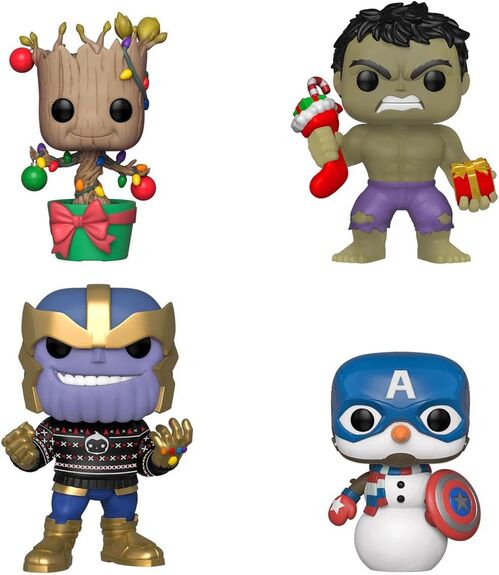 FUNKO POP! MARVEL - 4-PACK HOLIDAY EXCLUSIVO