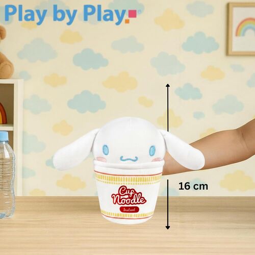 PELUCHE HELLO KITTY - CINNAMOROLL CUP NOODLES 16 CM