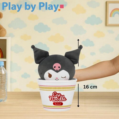 PELUCHE HELLO KITTY - KUROMI CUP NOODLES 16 CM