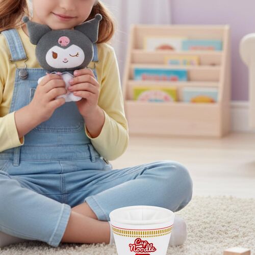 PELUCHE HELLO KITTY - KUROMI CUP NOODLES 16 CM