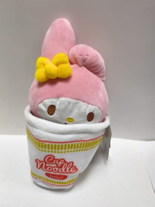 PELUCHE HELLO KITTY - MY MELODY CUP NOODLES 16 CM