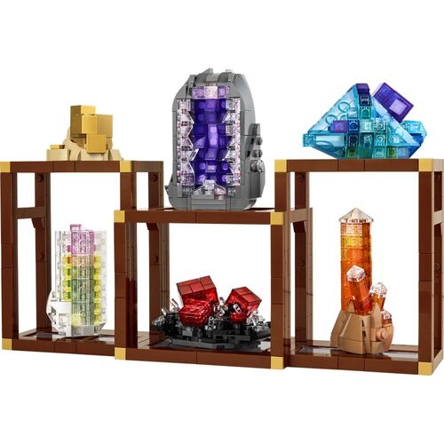 LEGO IDEAS - COLECCIÓN DE MINERALES - 6 ROCAS: AMATISTA, FLOURITA Y CUARZO