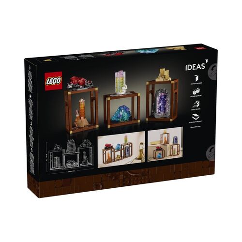 LEGO IDEAS - COLECCIÓN DE MINERALES - 6 ROCAS: AMATISTA, FLOURITA Y CUARZO