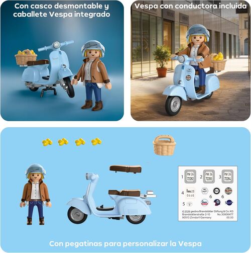 PLAYMOBIL - VESPA 80º ANIVERSARIO: ESTILO ICÓNICO