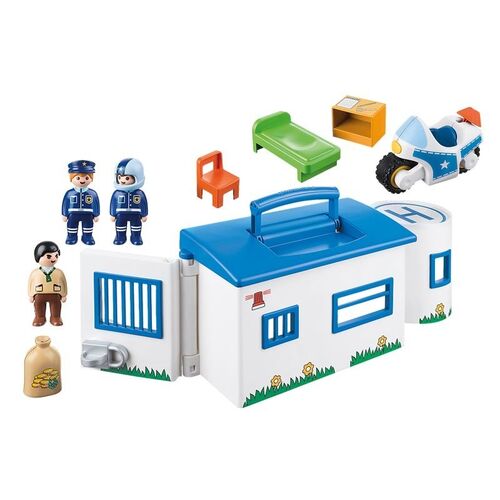 PLAYMOBIL - 1.2.3: COMISARÍA DE POLICÍA MALETÍN