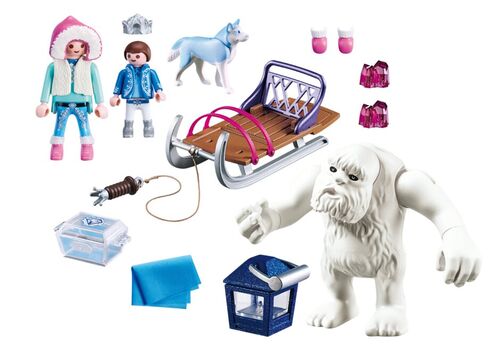 PLAYMOBIL - HOMBRE DE LAS NIEVES CON TRINEO