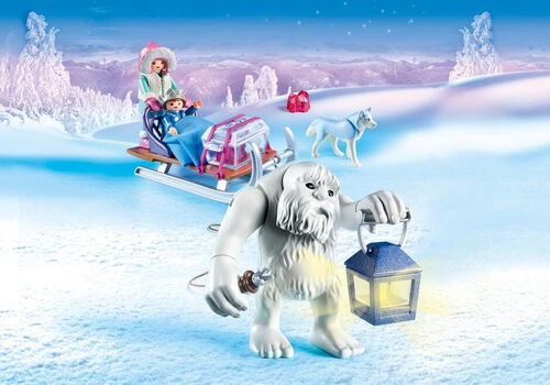 PLAYMOBIL - HOMBRE DE LAS NIEVES CON TRINEO