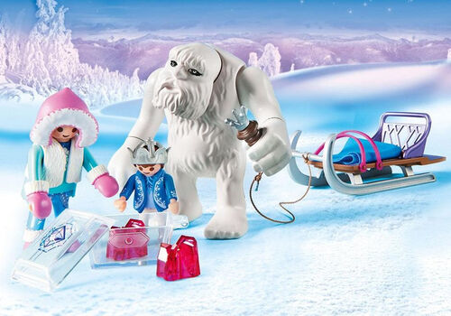 PLAYMOBIL - HOMBRE DE LAS NIEVES CON TRINEO