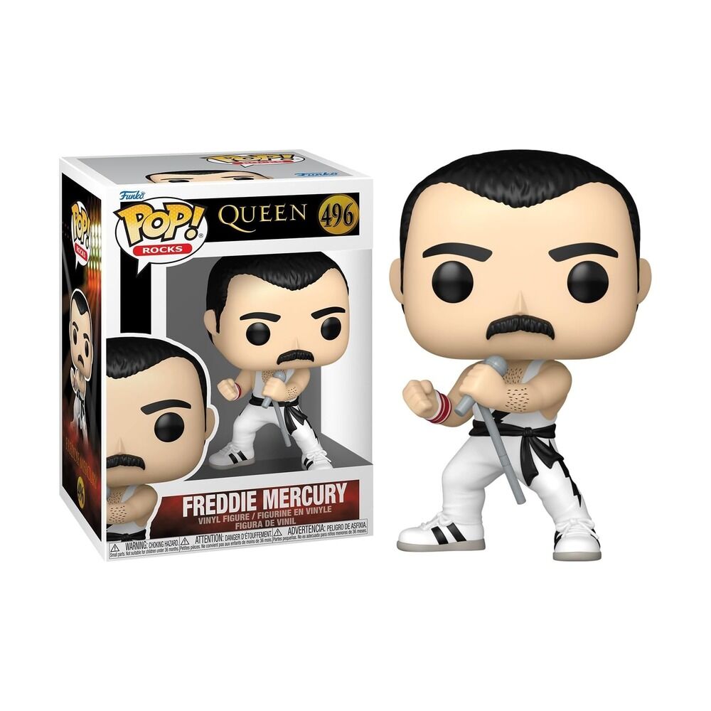 FUNKO POP! QUEEN – FREDDIE MERCURY (CAMISETA BLANCA)
