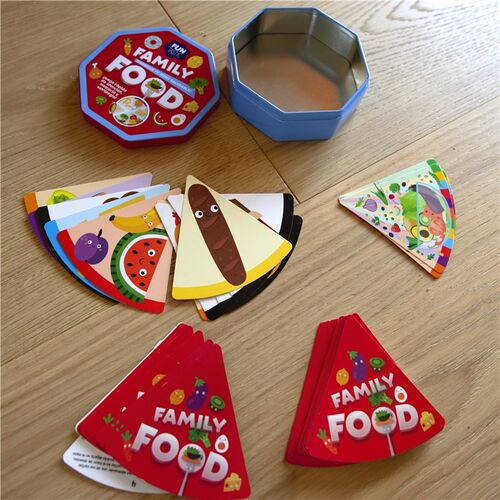 IMAGILAND - JUEGO DE CARTAS FAMILY FOOD (CAJA METÁLICA) CON CAJA