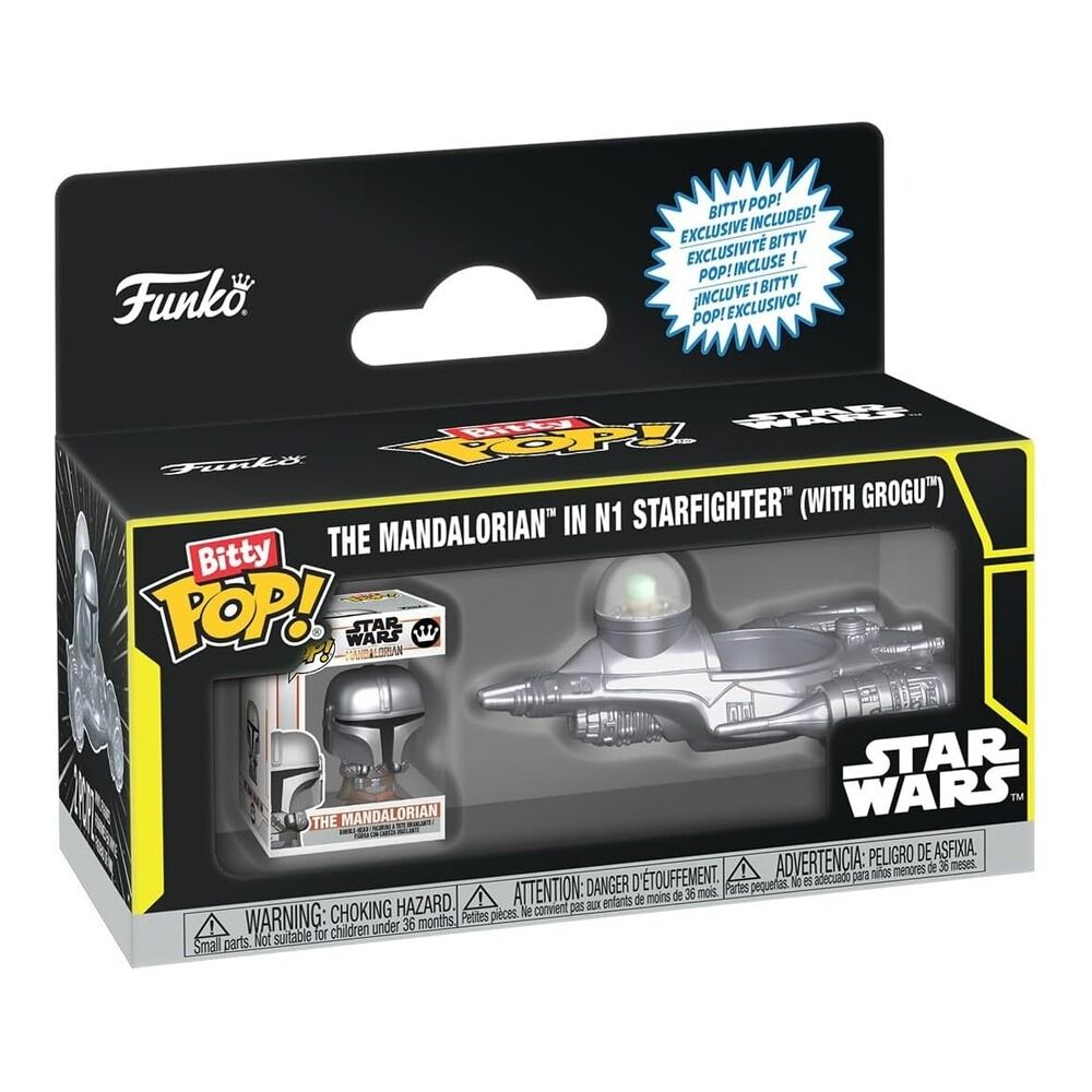 FUNKO BITTY POP! RIDE STAR WARS: EL MANDALORIANO EN N1 (CON GROGU)