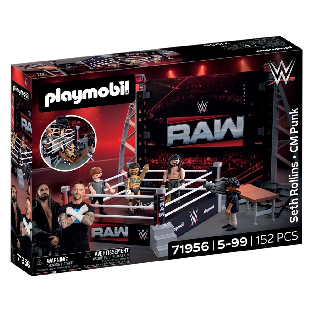 PLAYMOBIL - WWE SET DE COLECCIONISTA RING RAW