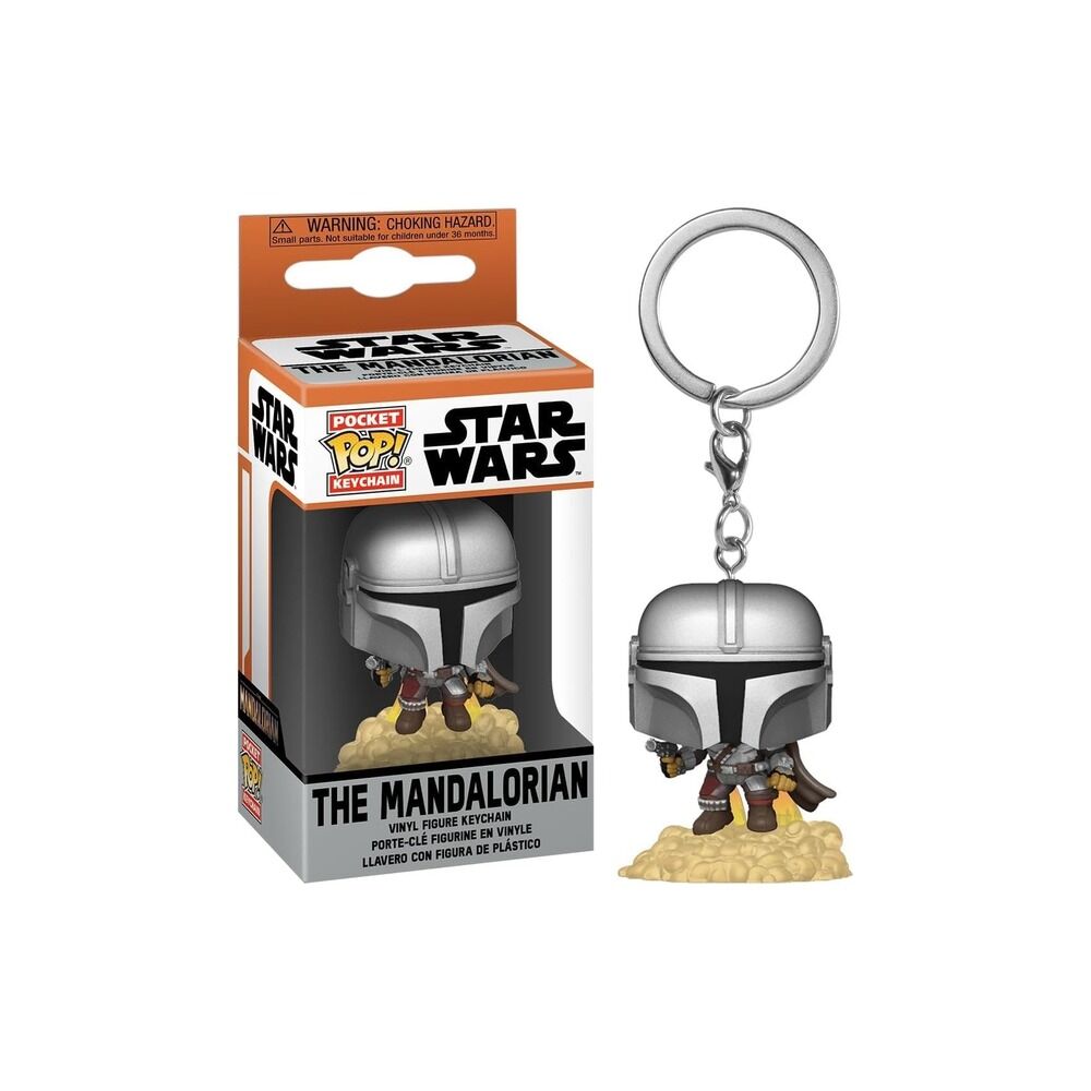 FUNKO POP! KEYCHAIN THE MANDALORIAN - EL MANDALORIANO VOLANDO